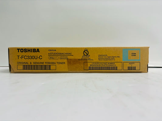 Genuine Toshiba E STUDIO 330AC,400AC Cyan Toner Cartridge T-FC330U-C