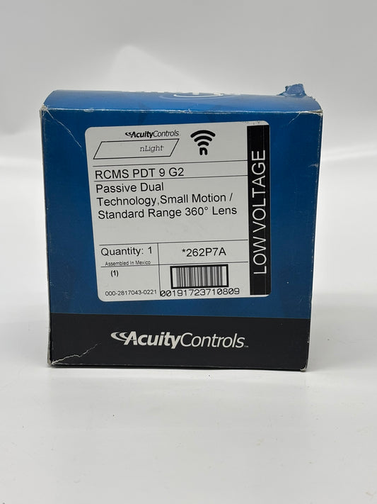 Acuity Controls RCMS-PDT-9-G2 nLight AIR Occupancy & Daylight Sensor, Passive Dual Technology, Small Motion / Standard Range 360° Lens