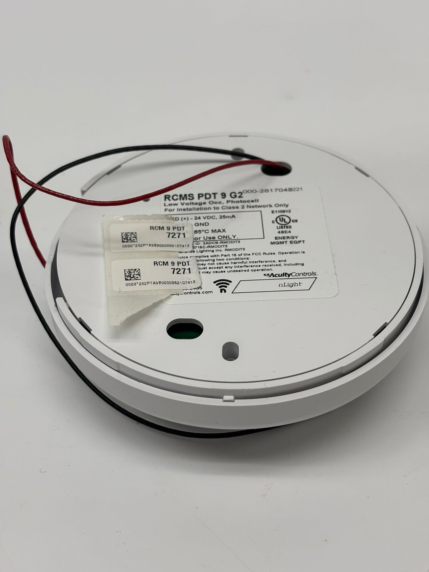 Acuity Controls RCMS-PDT-9-G2 nLight AIR Occupancy & Daylight Sensor, Passive Dual Technology, Small Motion / Standard Range 360° Lens