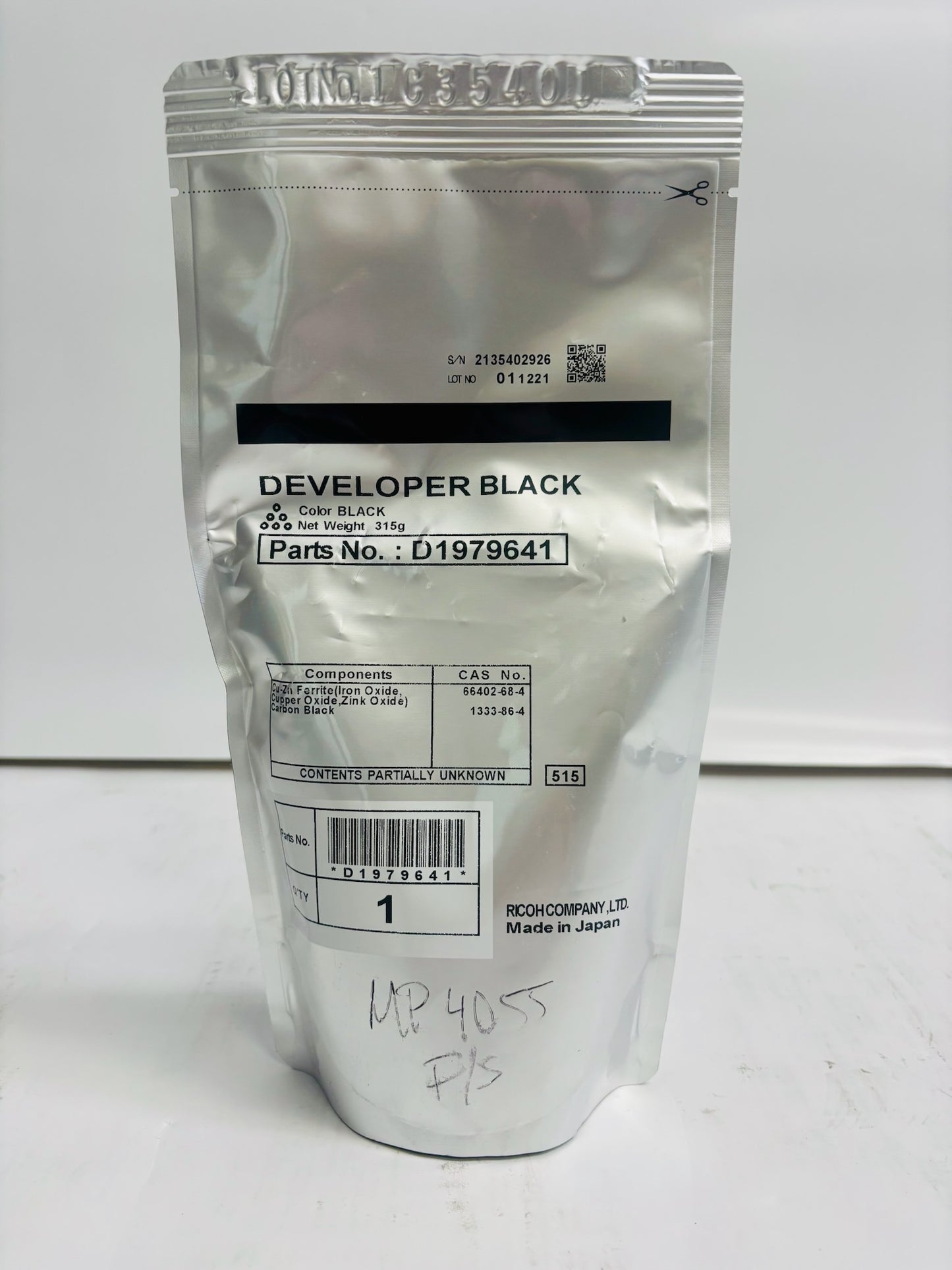 New Genuine Ricoh MP 2554SP,3054SP, 3554SP Black Developer D1979641