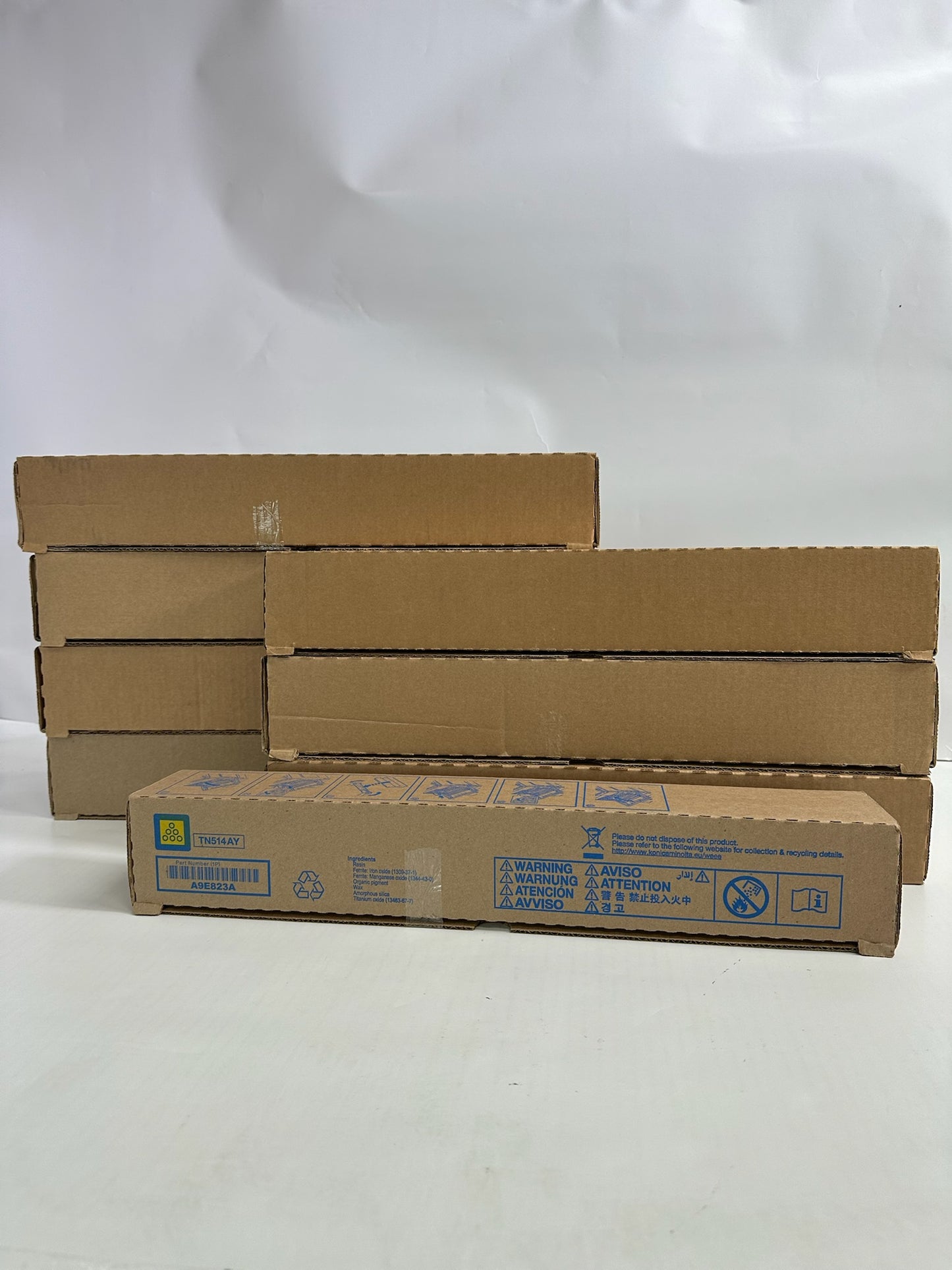 8 Genuine Konica Bizhub C458,C558,C658 MMMMMMYY Toners TN514(TN514AM,TN514AY)