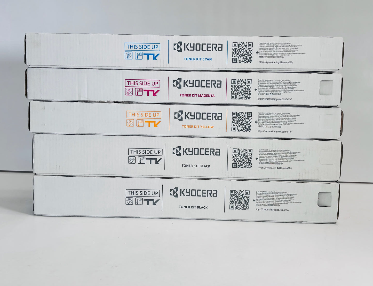 5 OEM Kyocera TASKalfa 2552ci, 2553ci Cyan, Mag, Yel & Black Toners TK-8347CMYKK