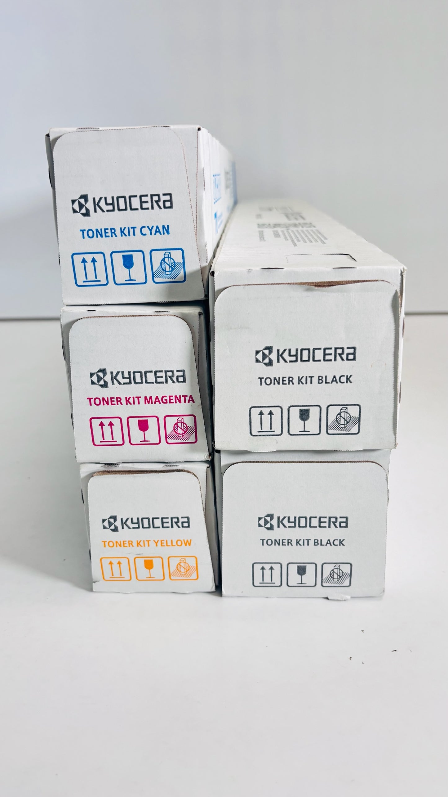 5 OEM Kyocera TASKalfa 2552ci, 2553ci Cyan, Mag, Yel & Black Toners TK-8347CMYKK