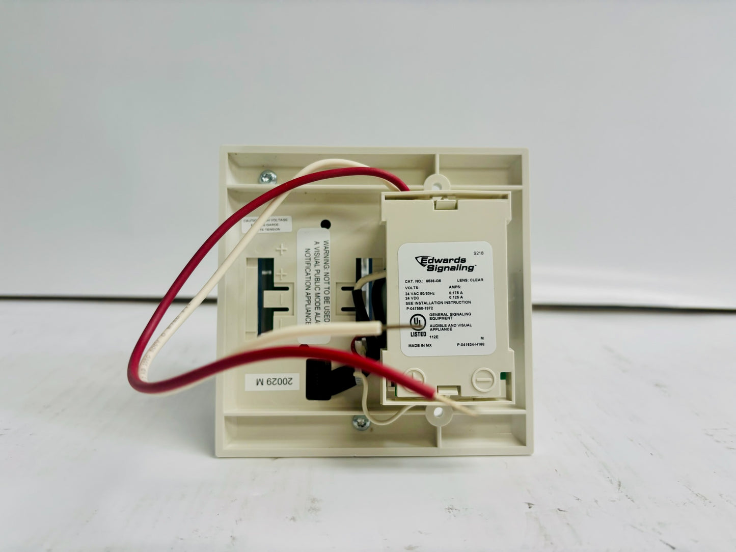 Edwards 7005-G5 24V AC/DC Audible & Visual Device (Horn Strobe Only, incomplete)