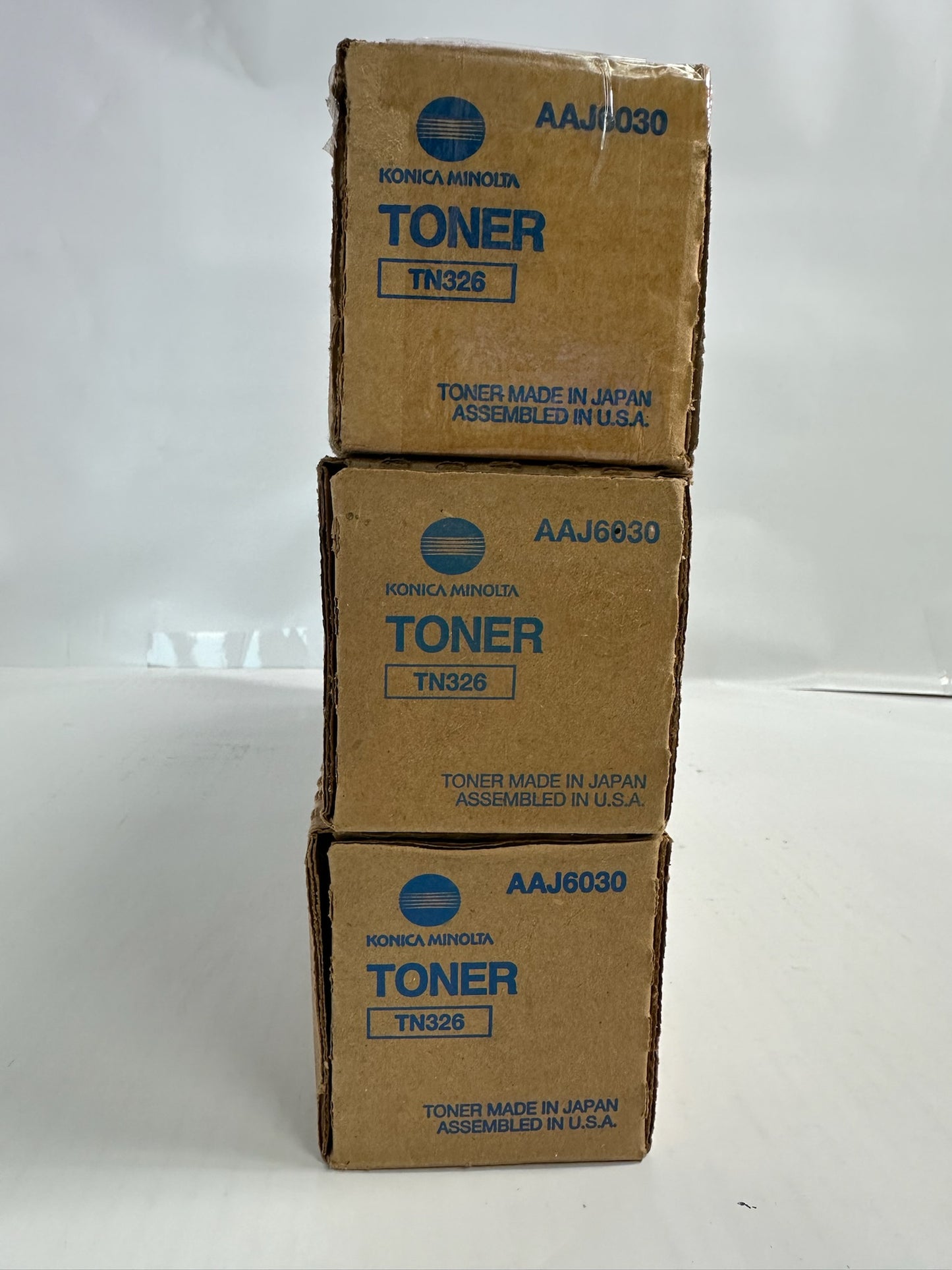 3 New Genuine Konica Bizhub 308e,368e Black Toners TN326 AAJ6030 (Same Day Ship)