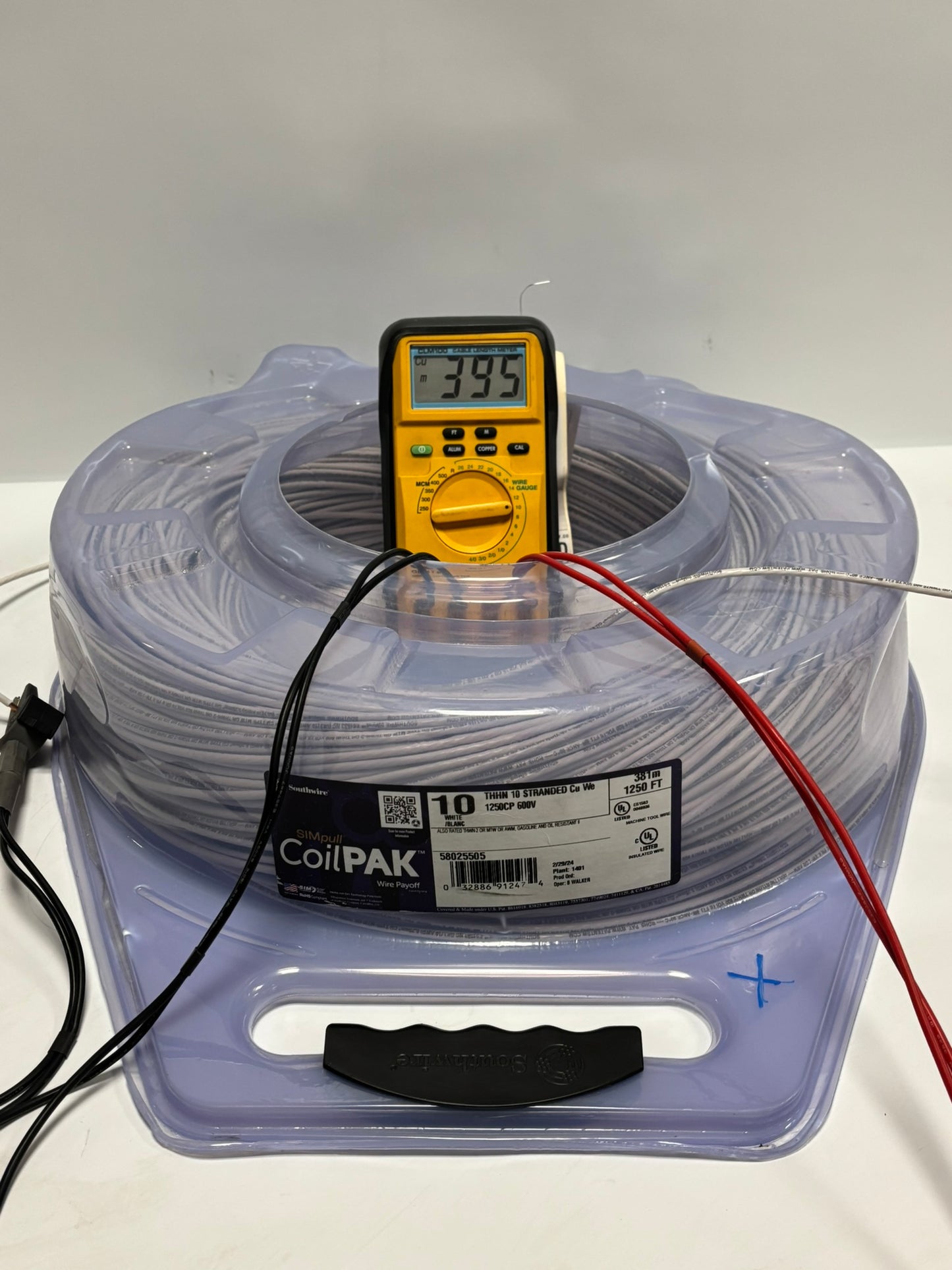 58025505 SouthWire CoilPAK 1295Ft 395m Stranded 10 color THHN 600V Same Day Shipping