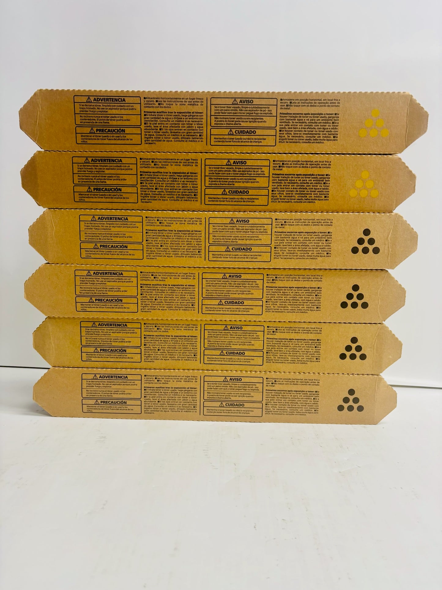6 Genuine Ricoh MP C406,C306,C307 YYKKKK Yellow & Black Toners 842091,842094
