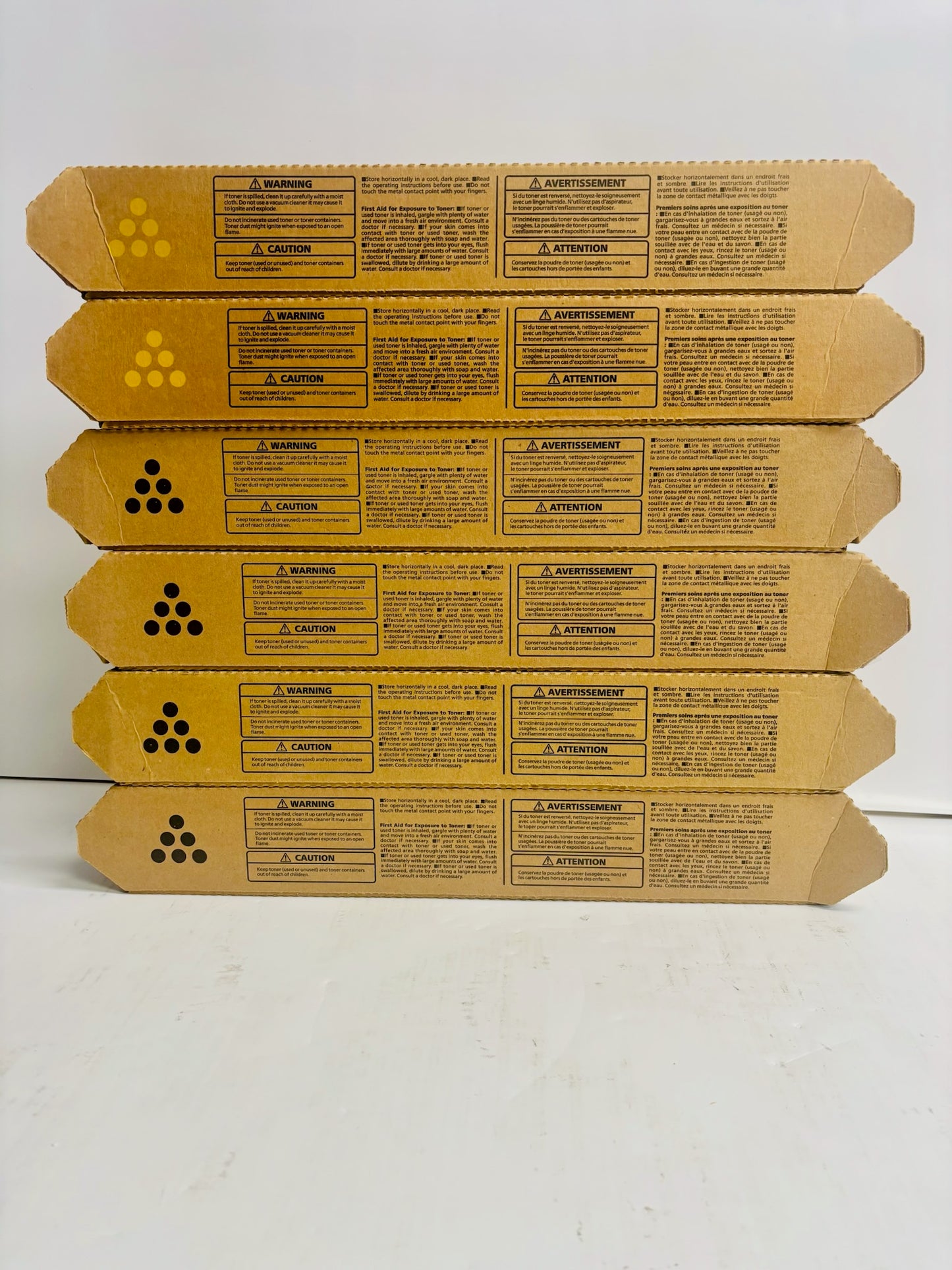 6 Genuine Ricoh MP C406,C306,C307 YYKKKK Yellow & Black Toners 842091,842094