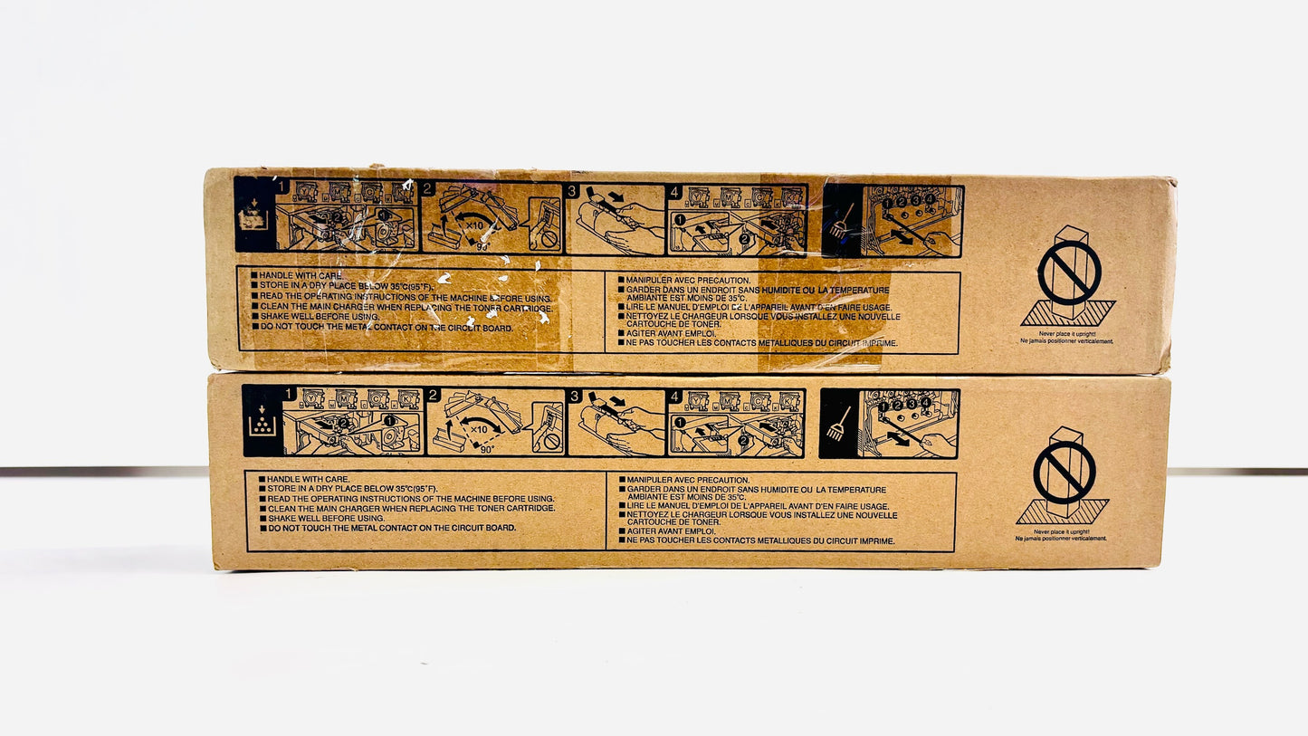 2 Genuine Toshiba 330AC, 400AC Magenta & Yellow Toners T-FC330U-M, T-FC330U-Y