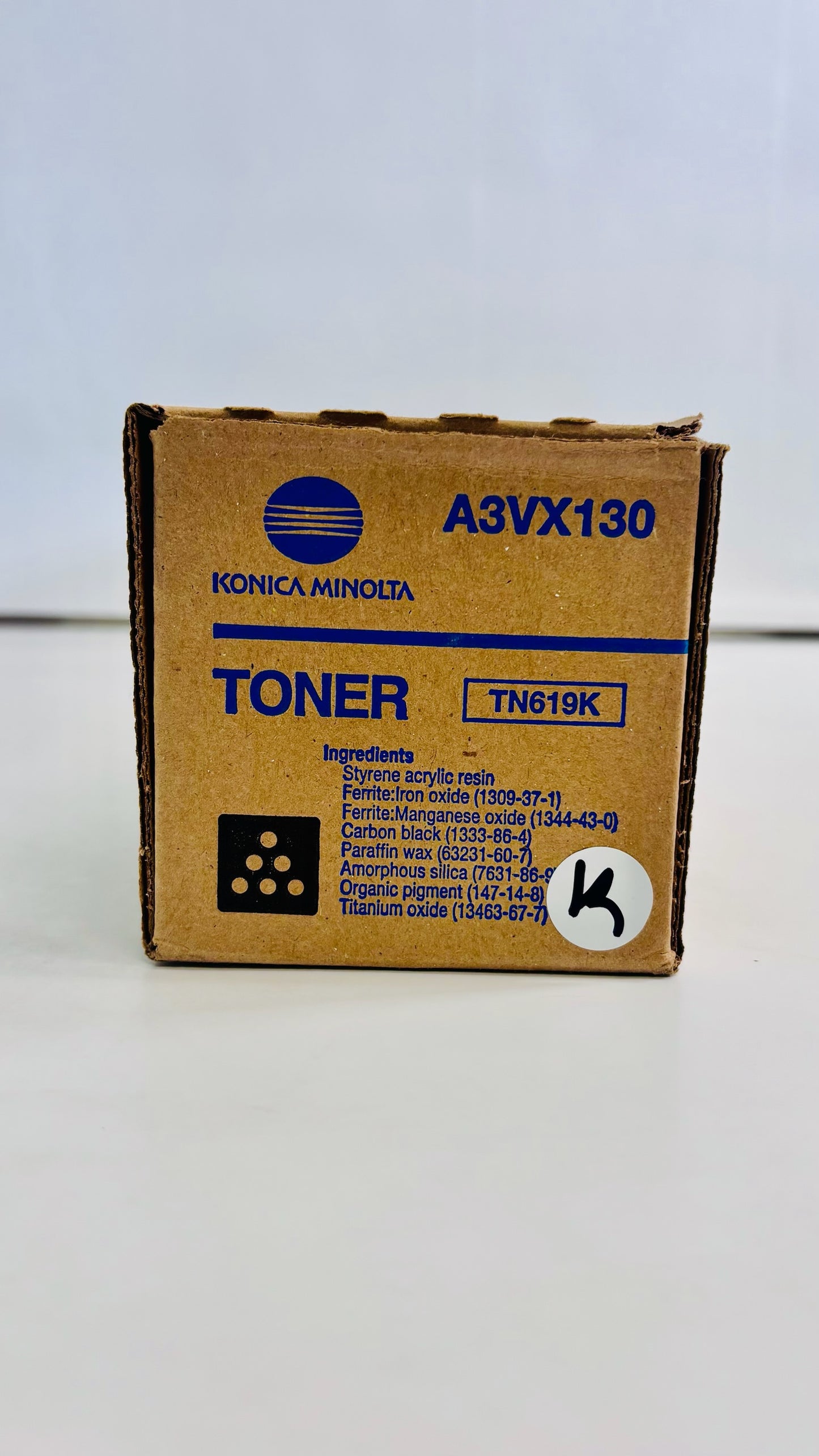 Open Genuine Konica Minolta C2060, C1070P, C4070 Black Toner TN619K (A3VX130)