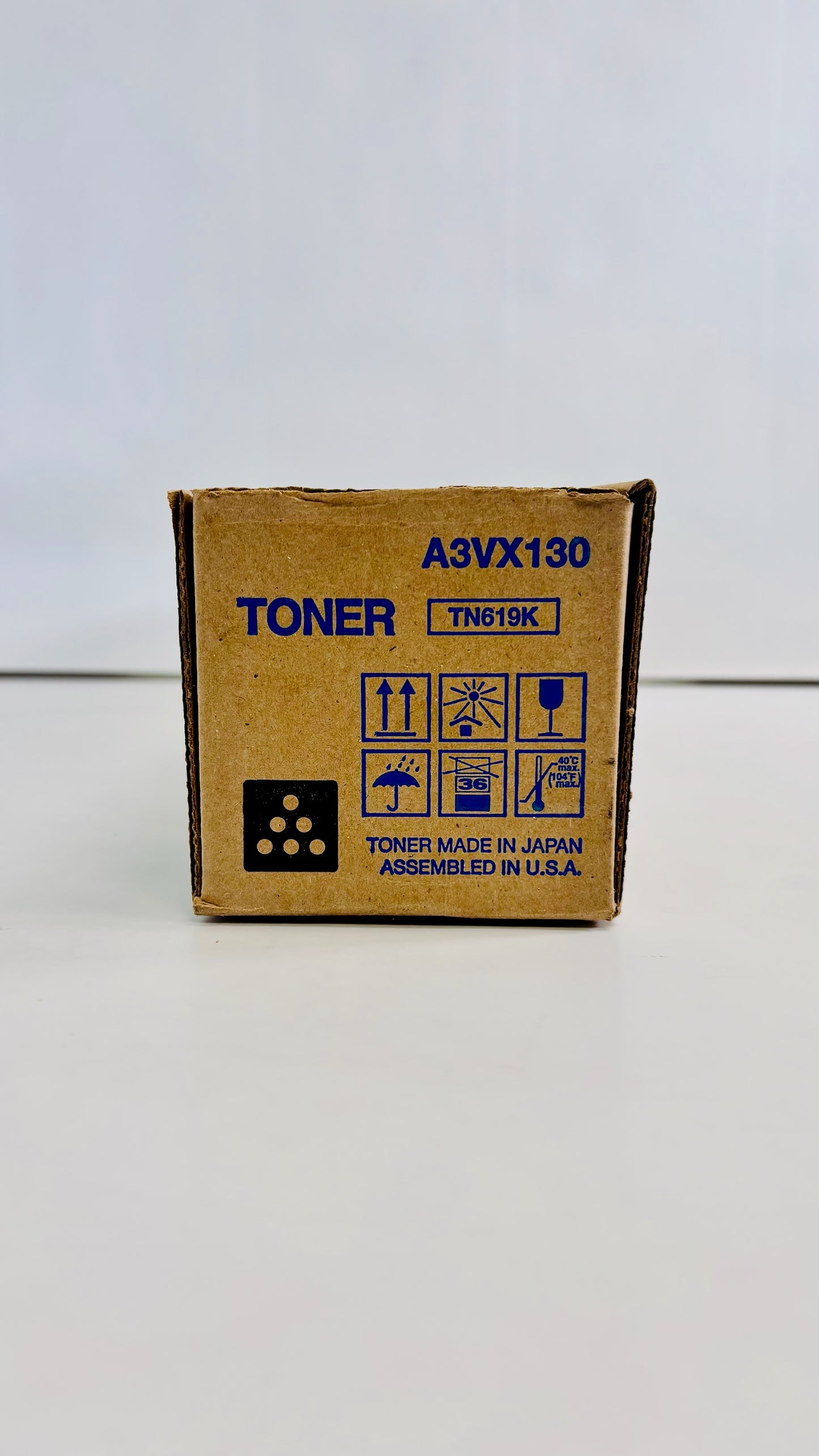 Open Genuine Konica Minolta C2060, C1070P, C4070 Black Toner TN619K (A3VX130)