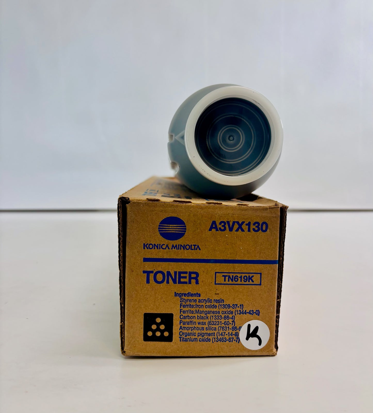 Open Genuine Konica Minolta C2060, C1070P, C4070 Black Toner TN619K (A3VX130)