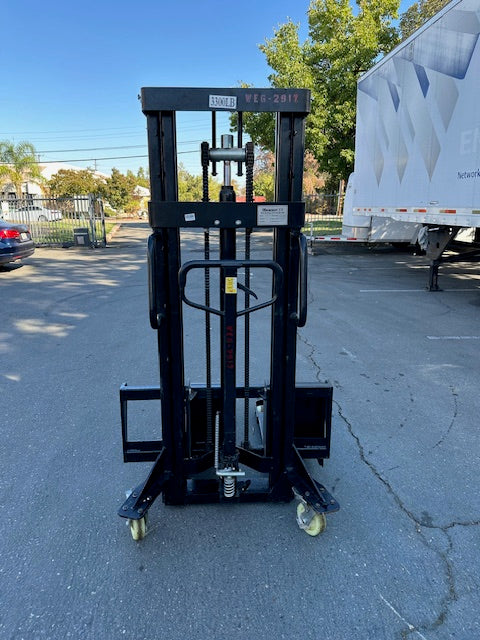 KAIXUN Heavy Duty Hydraulic Stacker Lift Truck 3300 LB. 98" Industrial Grade