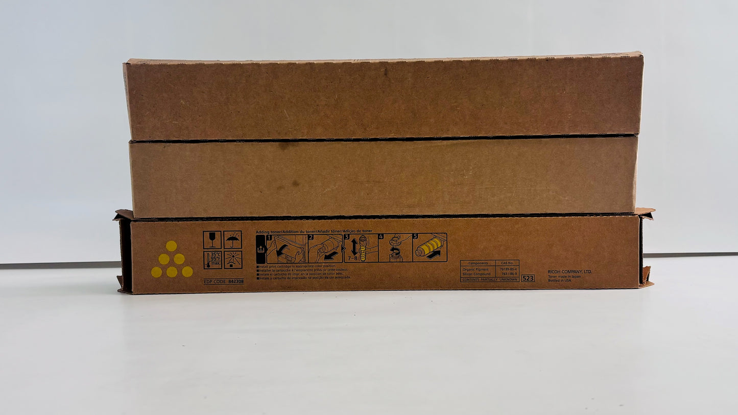 Genuine Ricoh IM C2500,C2000 Cyan, Magenta,Yellow Toners 842308,842309,842310