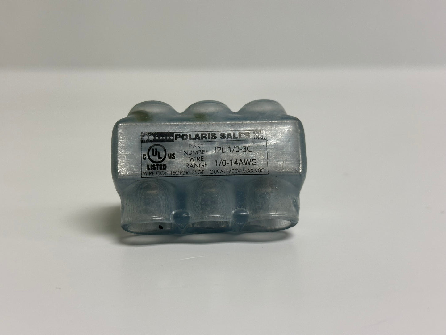 11 PK Polaris (IPL1/0-3C) Insulated Multitap Connector: Clear 3 Ports For 14 AWG – 1/0 AWG