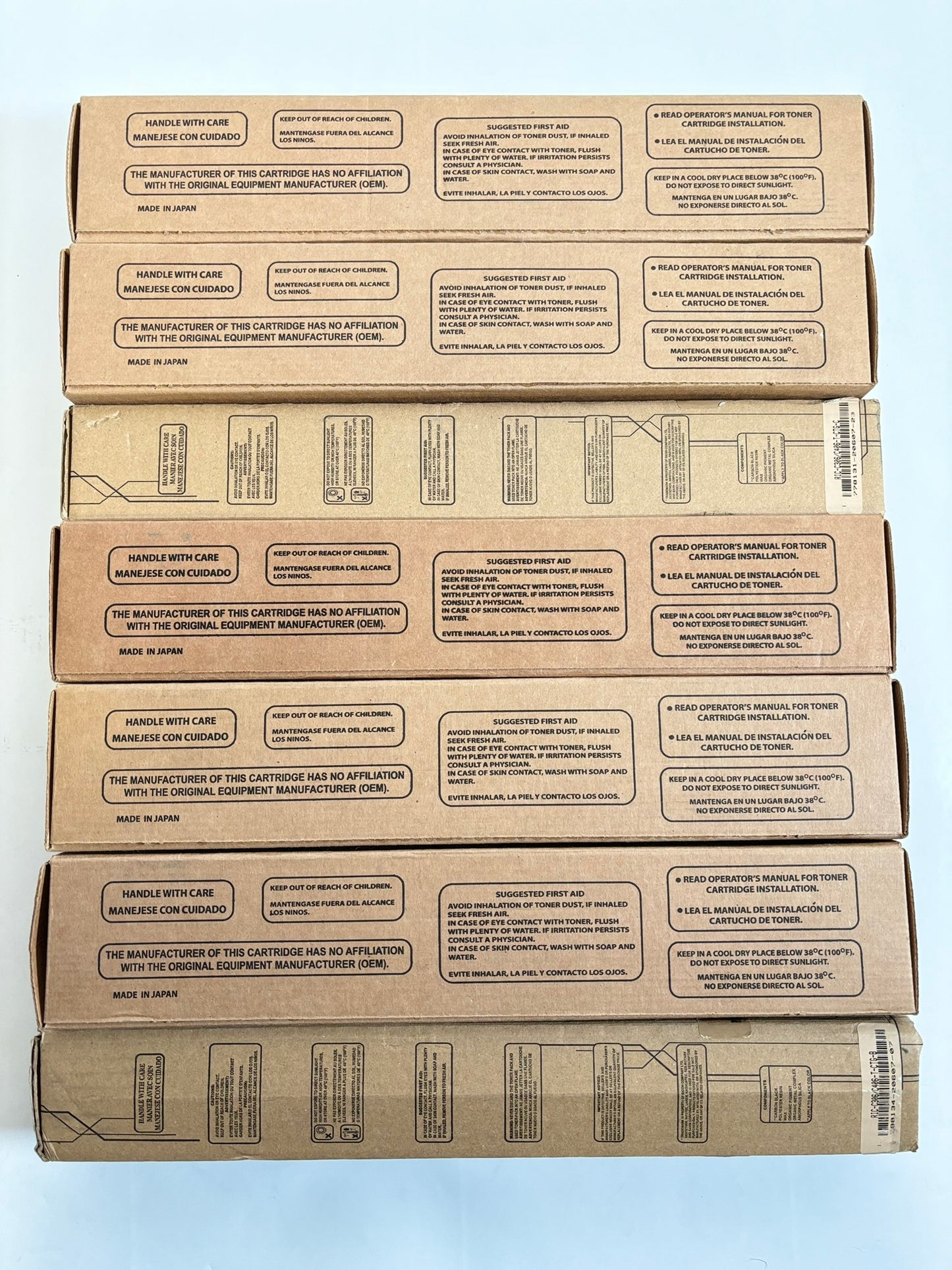 7 Compatible Ricoh MPC306,C406,C307 CCCMYKK Toners (replace 842091,92,93,94)