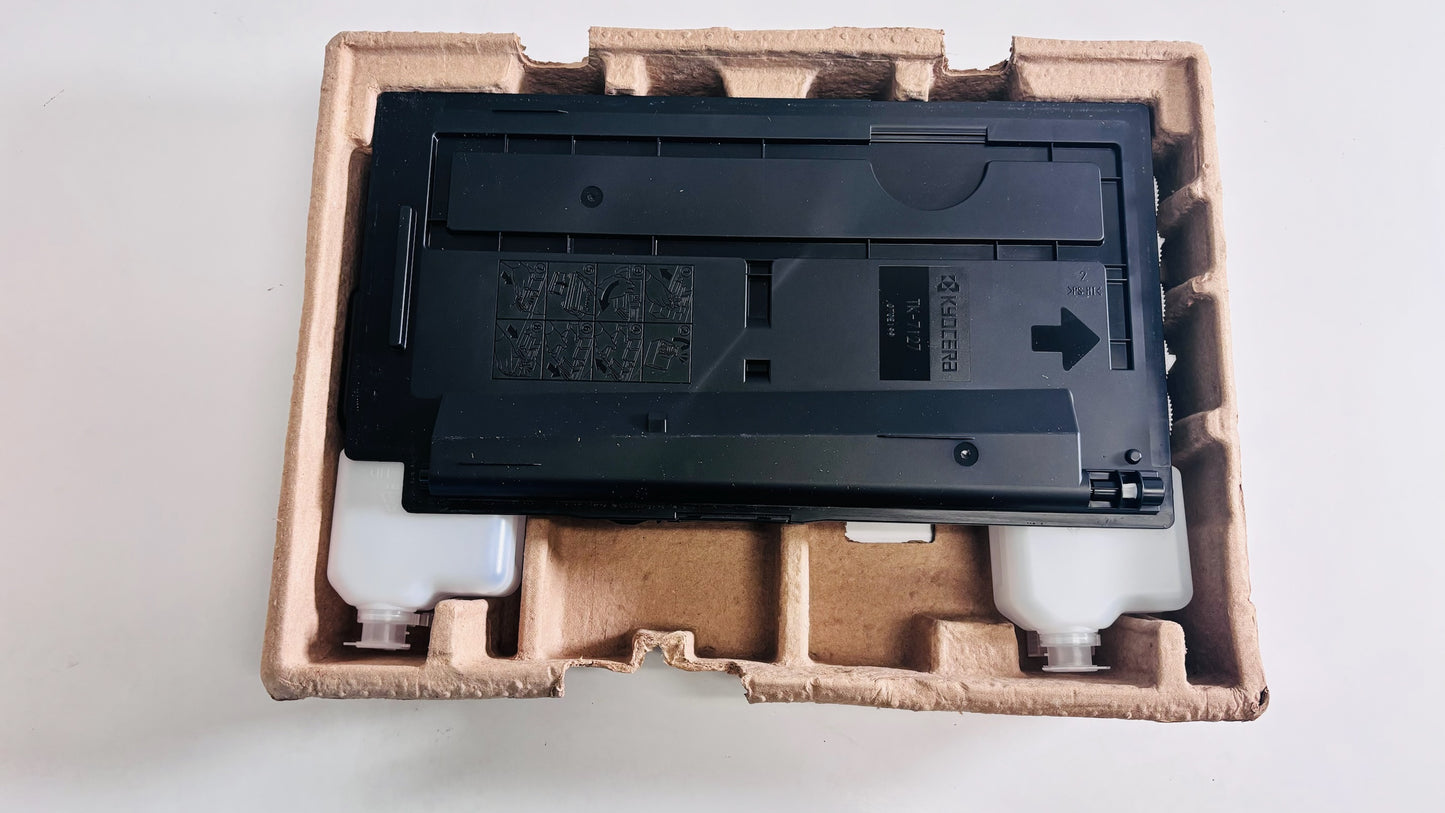 2 New/Open Box Genuine Kyocera TASKalfa 3212i Black Toners TK-7127K, TK7127K