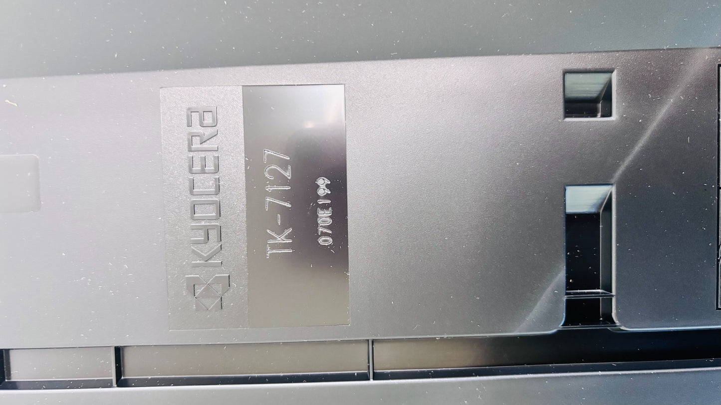 2 New/Open Box Genuine Kyocera TASKalfa 3212i Black Toners TK-7127K, TK7127K