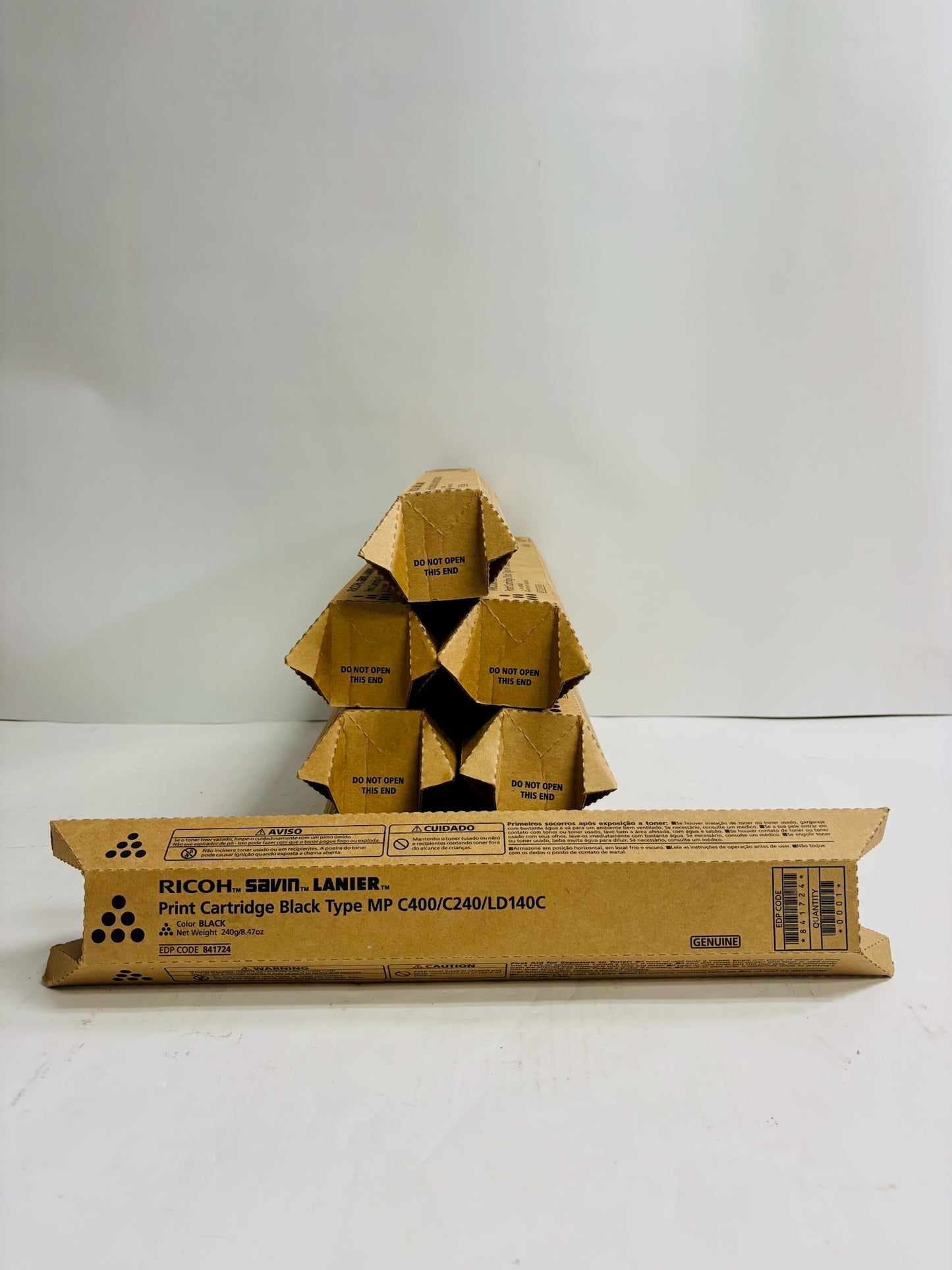 8 Genuine Ricoh Aficio MP C300,MP C401,MP C401SR Black Toner 841724
