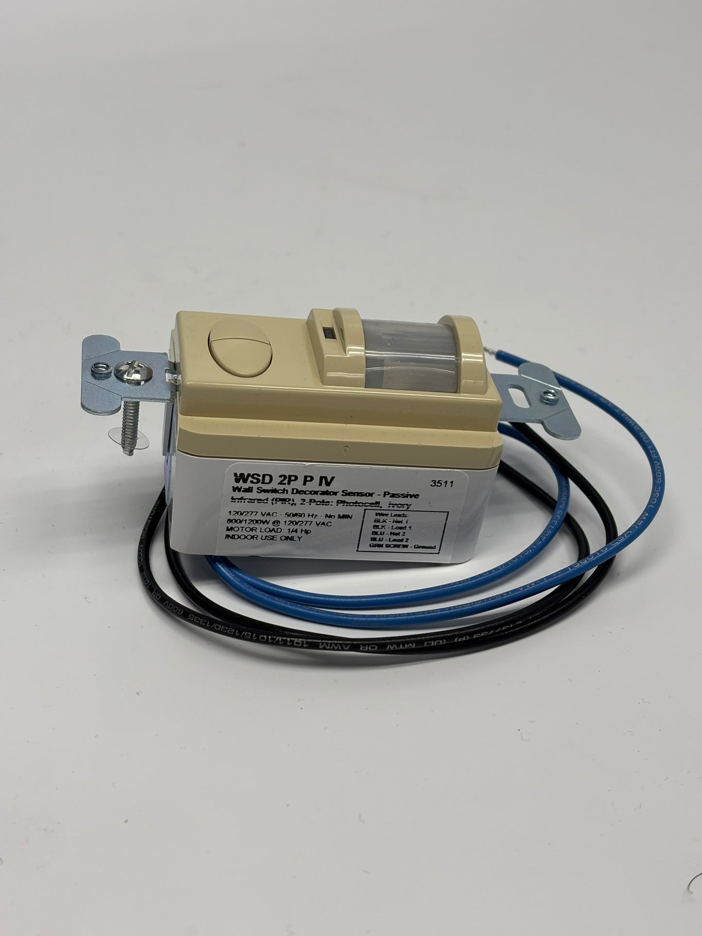 Accuity Sensor Switch Acuity Controls WSD-2P-P-IV Sensor Switch Dual Relay Wall Switch Occup ...