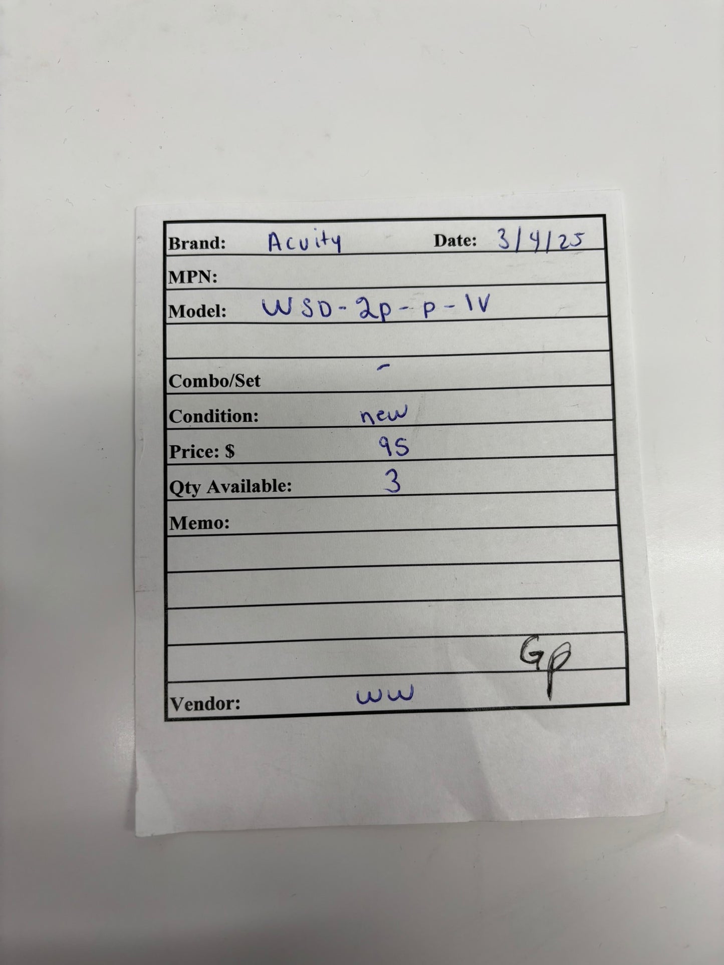 Acuity Controls WSD-2P-P-IV  Sensor Switch Dual Relay Wall Switch Occupancy Sensor