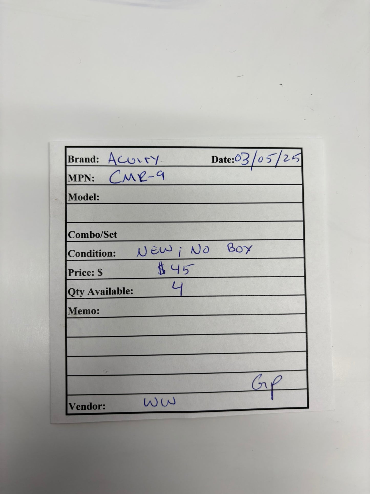 Acuity CMR-9 Sensor Switch Occupancy Sensor (New No Box)