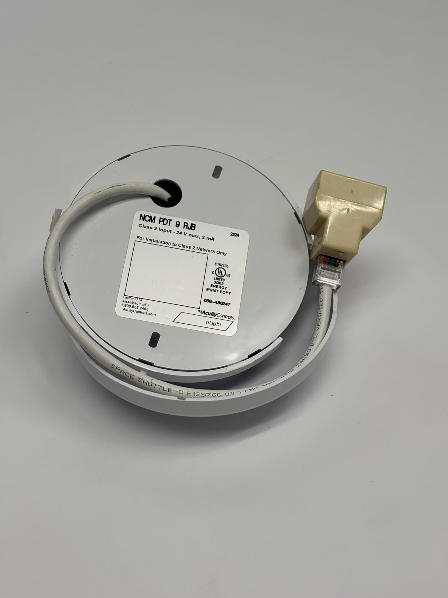 Acuity NCM-PDT-9-RJB Sensor Switch Occupancy Sensor No Box