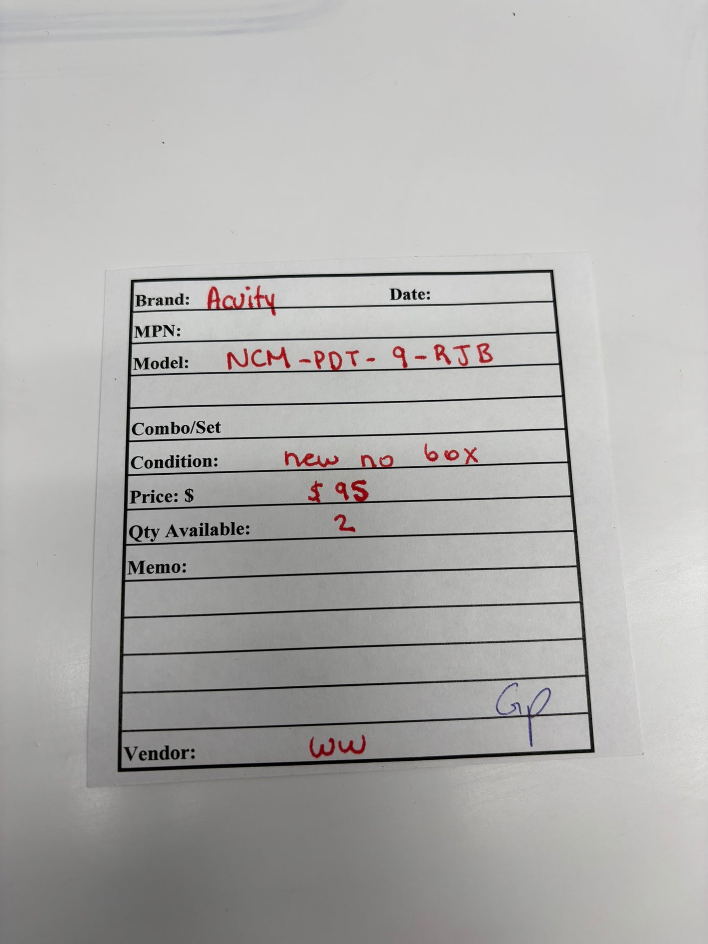 Acuity NCM-PDT-9-RJB Sensor Switch Occupancy Sensor No Box