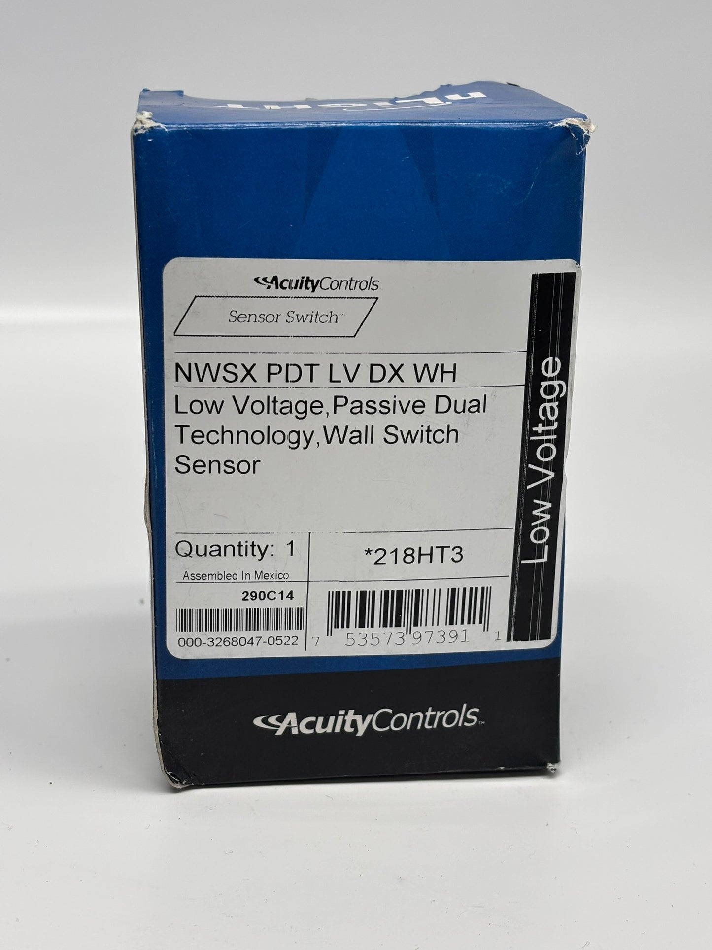 Acuity NWSX-PDT-LV-DX-WH Sensor Switch Wall Switch