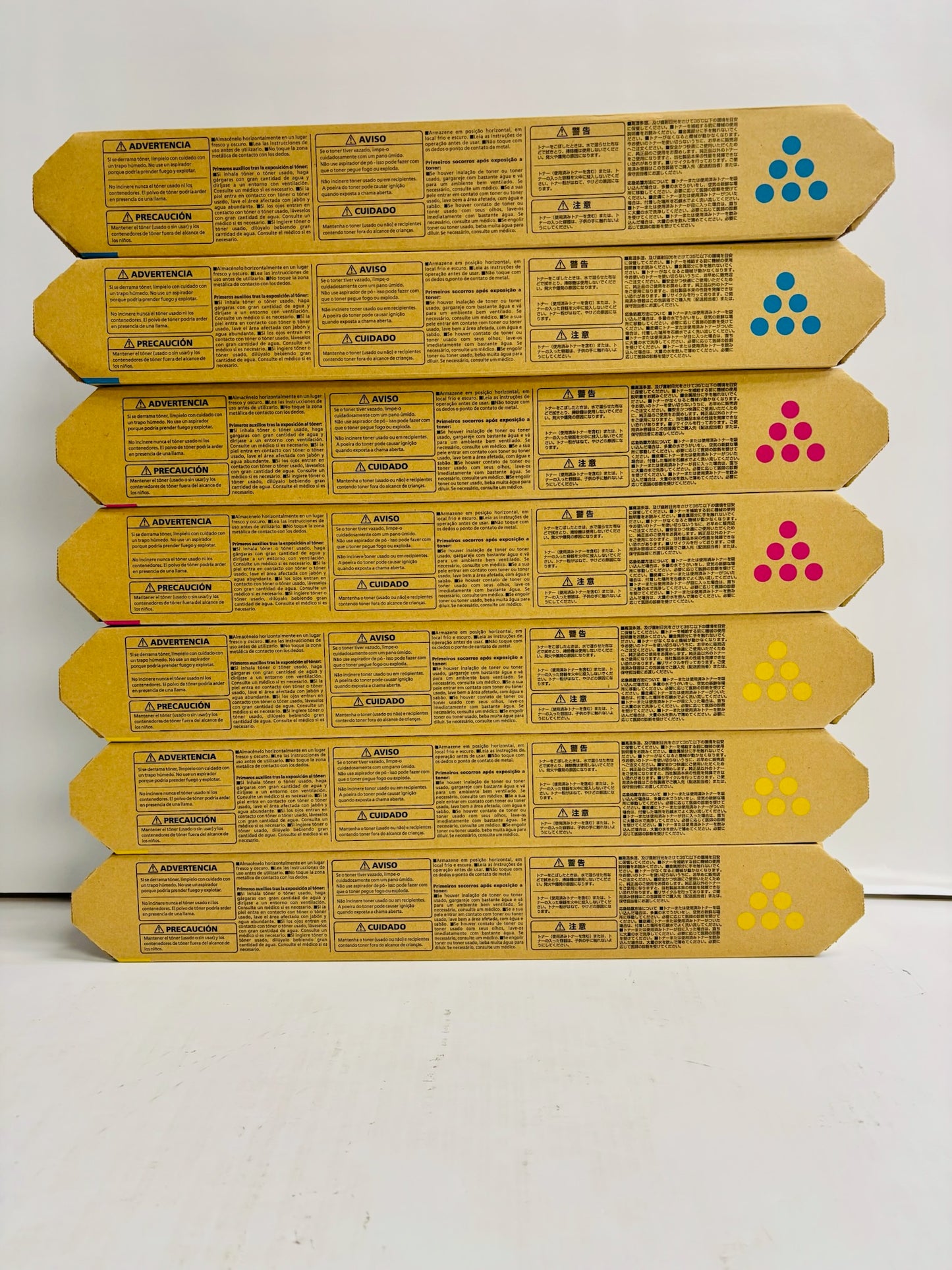 7 Genuine Ricoh IM C300, C400 CMMYYY Toners 842379,80,81 (No Black)