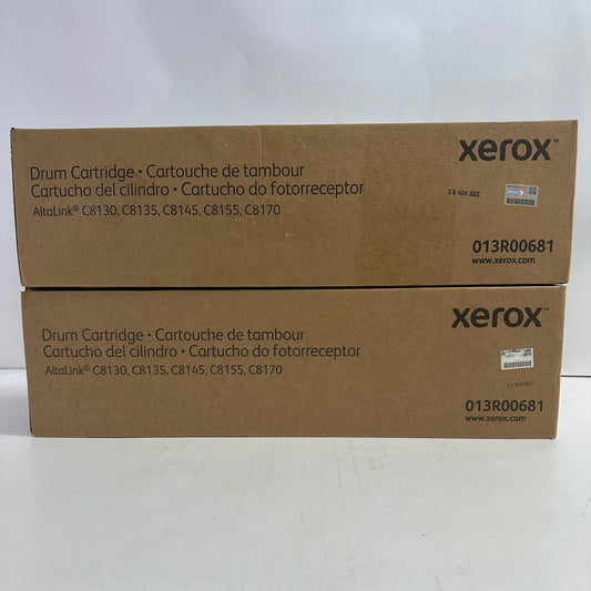 2 Genuine Xerox AltaLink C8130,C8135,C8145,C8155,C8170 Drum Cartridge 013R00681