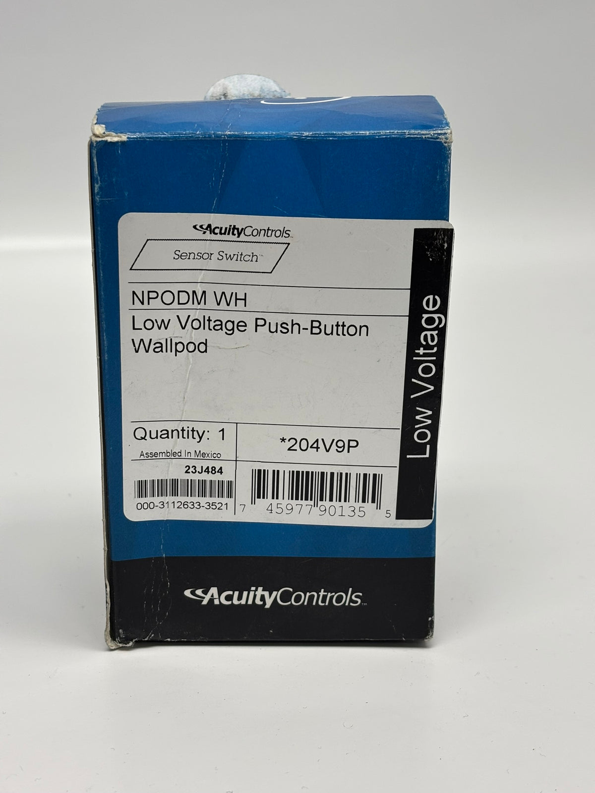 Accuity Sensor Switch Acuity NPODM-WH Sensor Switch Digital Wall Switch, 2 Push Button, 15-2 ...