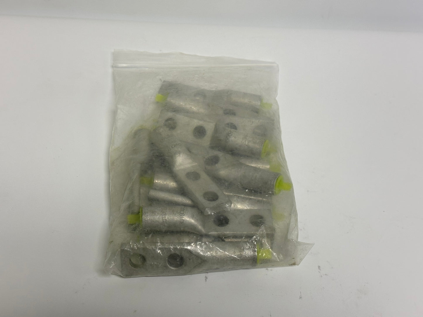 15 PK Burndy (YA26A5) Compression Terminal, 2/0 AWG Al, 2-Hole, 3/8" Stud, 1" Spacing