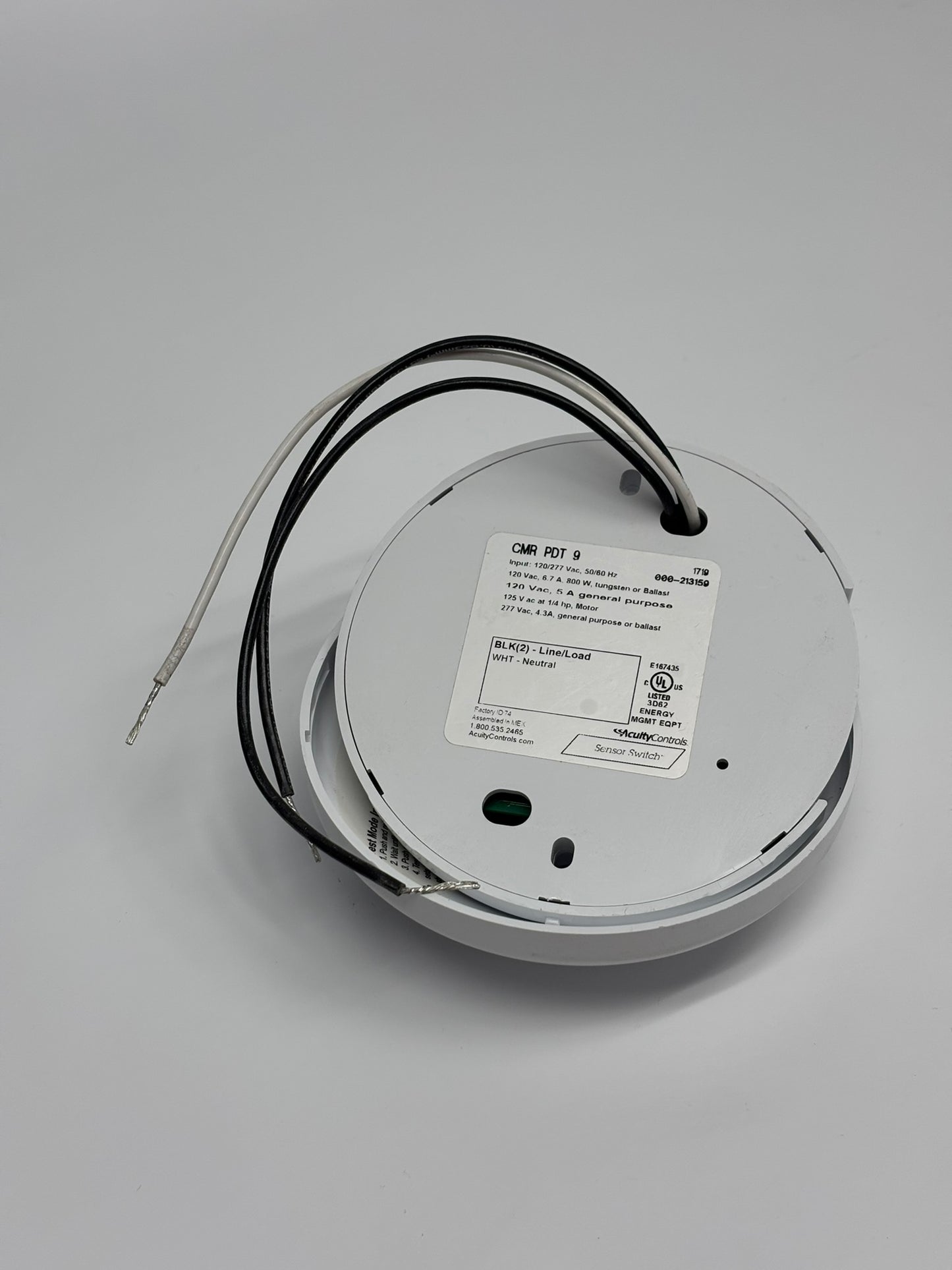 Acuity CMR-PDT-9 Sensor Switch Standard Range 360˚ Motion Sensor