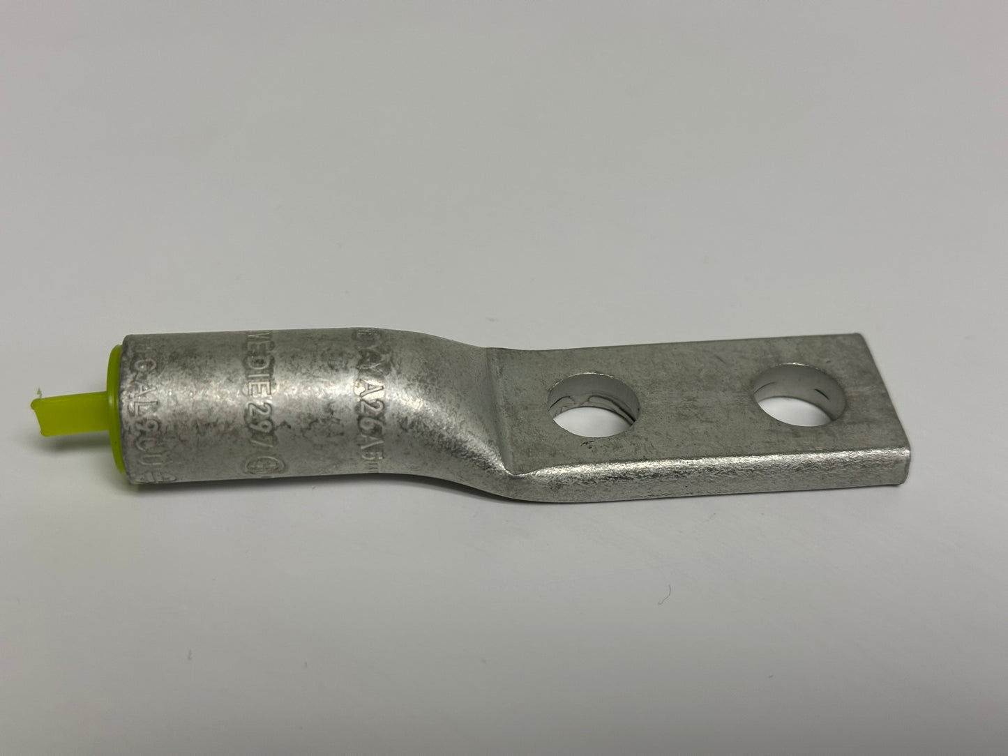 15 PK Burndy (YA26A5) Compression Terminal, 2/0 AWG Al, 2-Hole, 3/8" Stud, 1" Spacing