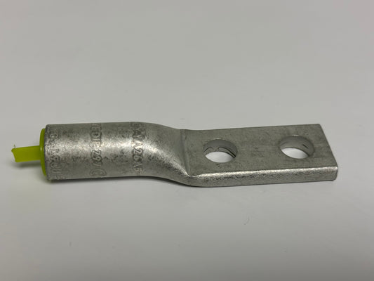 15 PK Burndy (YA26A5) Compression Terminal, 2/0 AWG Al, 2-Hole, 3/8" Stud, 1" Spacing
