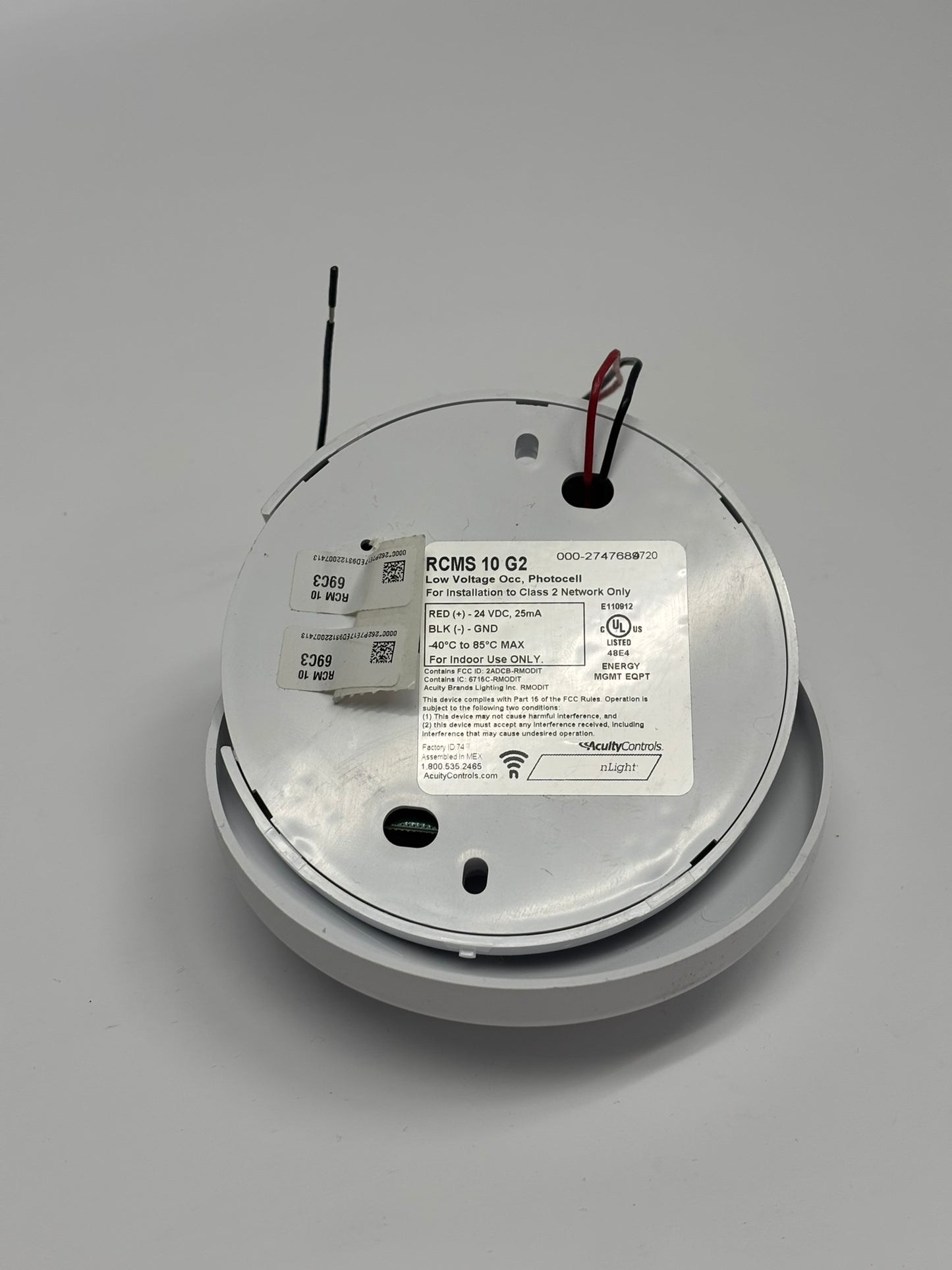 Acuity RCMS-10-G2 Sensor Switch Ceiling Mount Occupancy Sensor, No Box