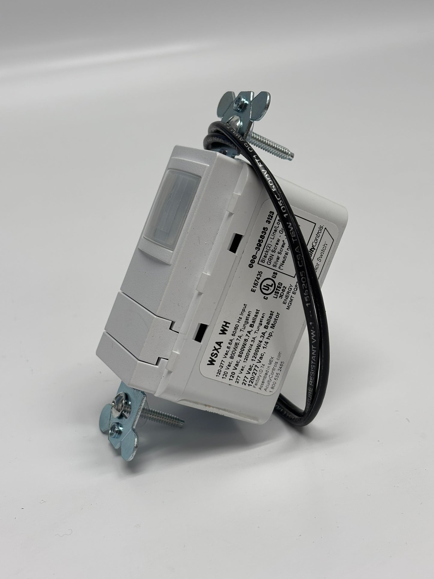 Acuity WSXA-WH Sensor Switch Motion Sensor, PIR, 120-277V AC, No Box