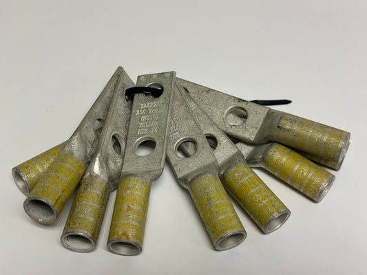 4 PK Burndy (YAZ292N)  1-3/4 Hole Spacing Compression Lug With Inspection Window Electro-Tin Plated