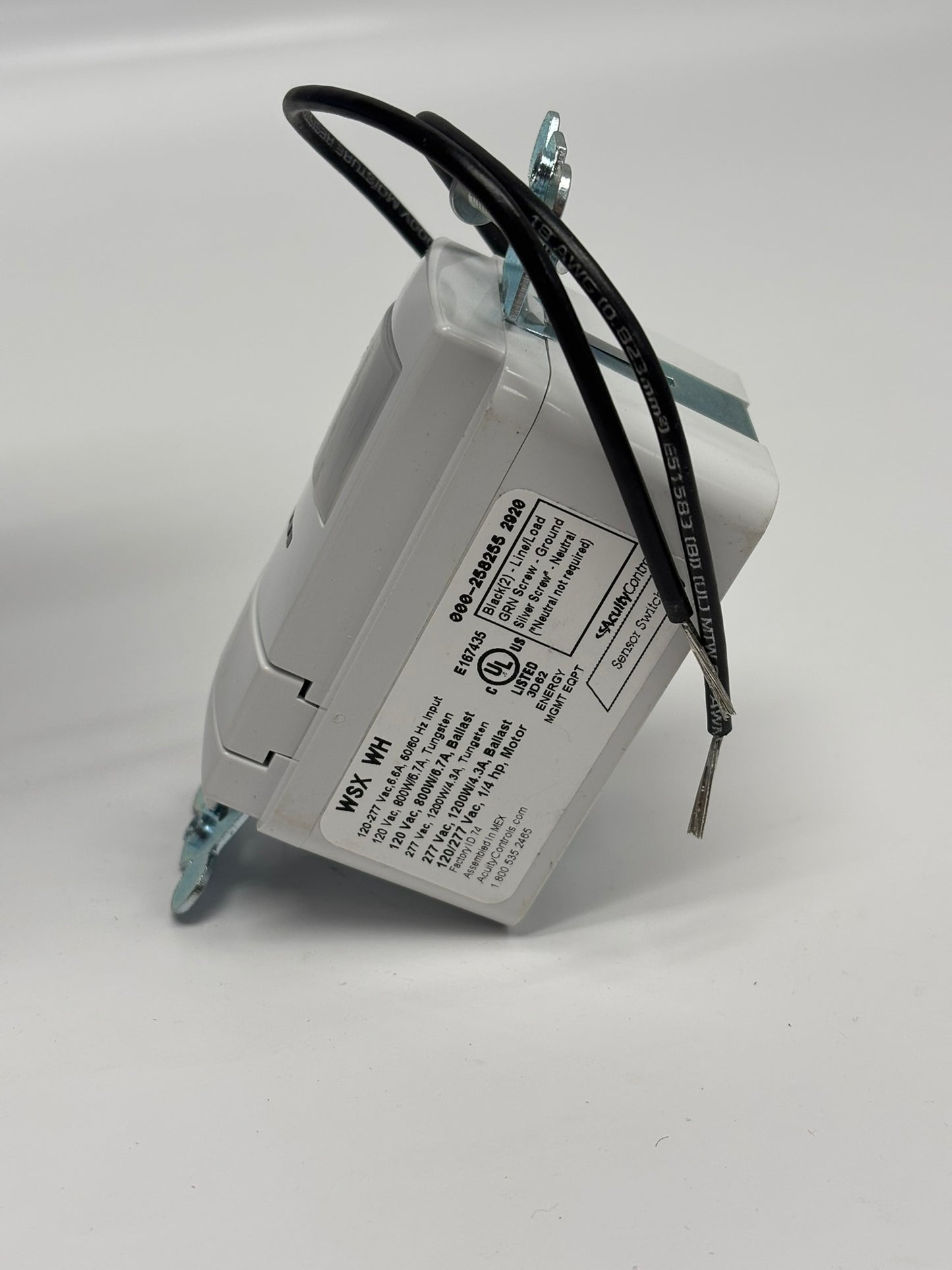 Acuity WSX-WH Sensor Switch Occupancy Sensor, PIR, 2000 sq ft