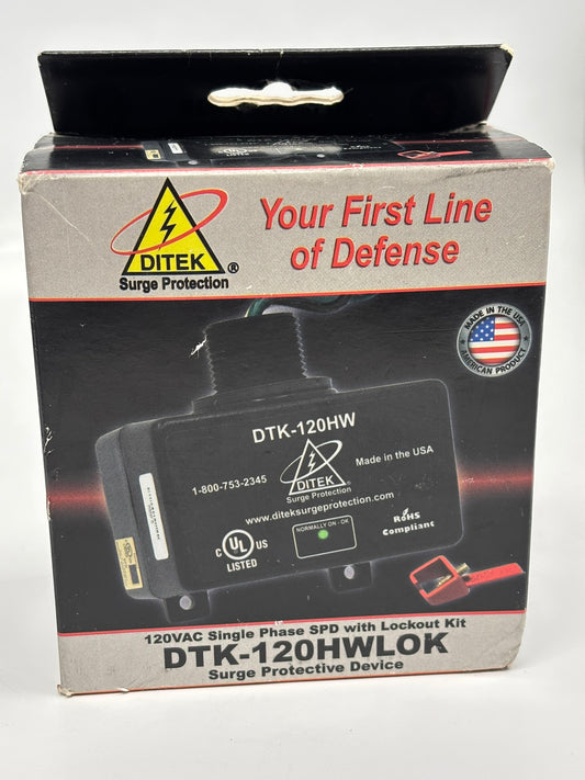 Ditek DTK-120HWLOK 120VAC Surge Protective Device with Lockout Kit