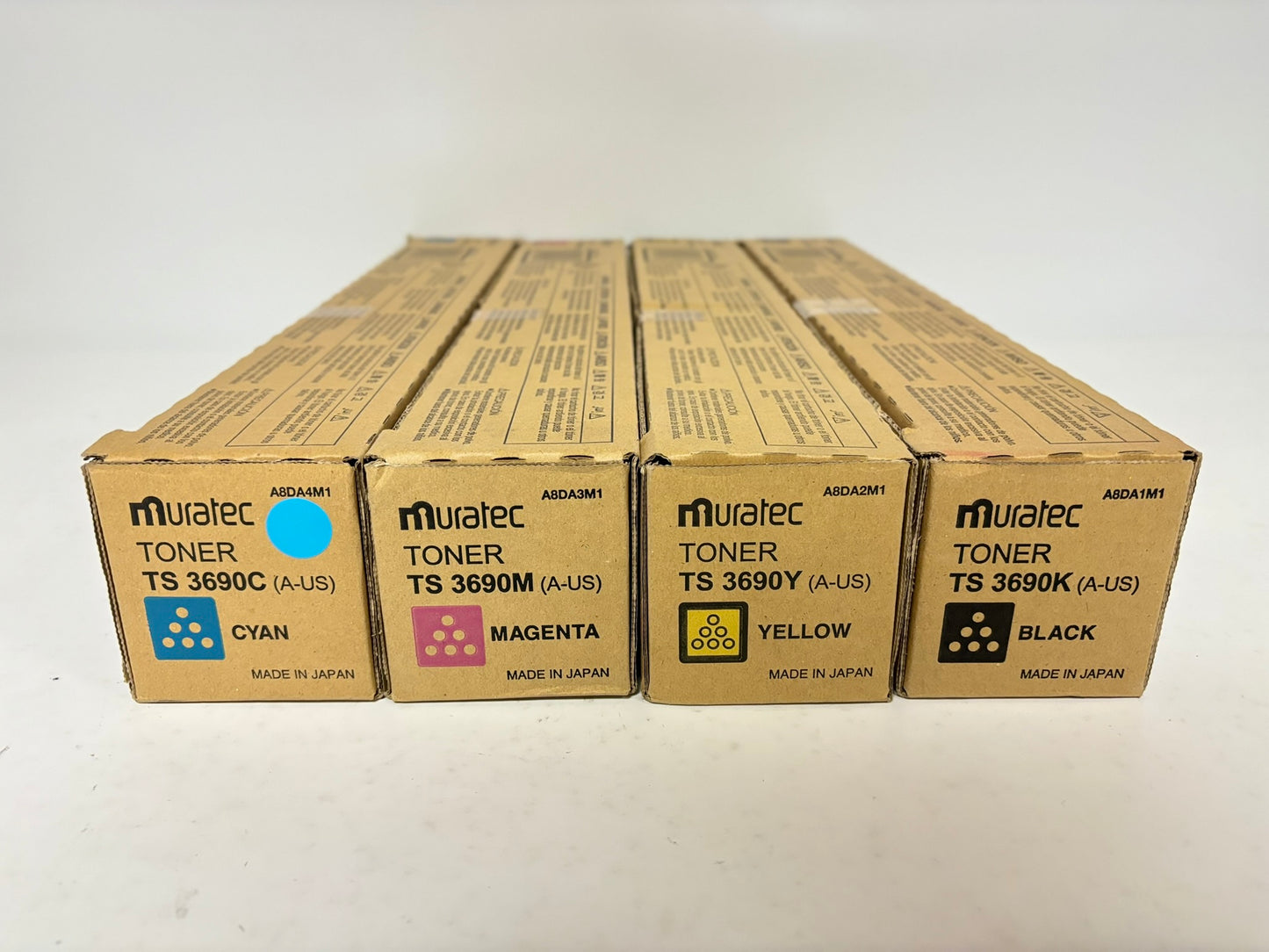 4 OEM Muratec MFX-C3690,C3090,C2590 TS3690 CMYK Toner A8DA4M1,A3M1,A2M1,A1M1