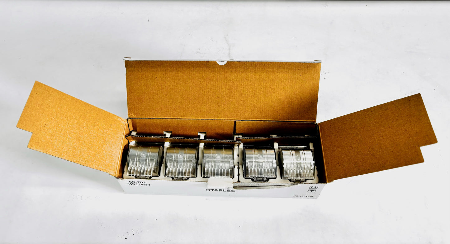 New Genuine Konica FS532 Box of 5 Staple Cartridges SK703, SK-703, A4RC-WY1