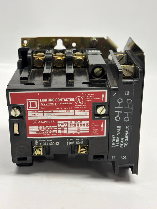 Square D LR60905 Multipole Lighting Contactor, 3-Poles, No Box