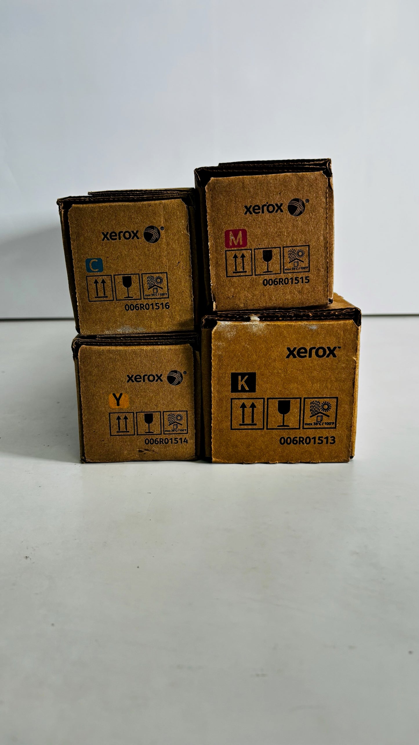 4 Genuine Xerox 7525, EC7856 High-Yield Laser CMYK Toners 006R01513, 14, 15, 16