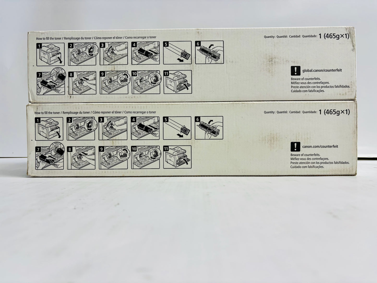 2 New Genuine Canon iR 1023, 1023iF,1023N, 1025 Black Toner GPR-22