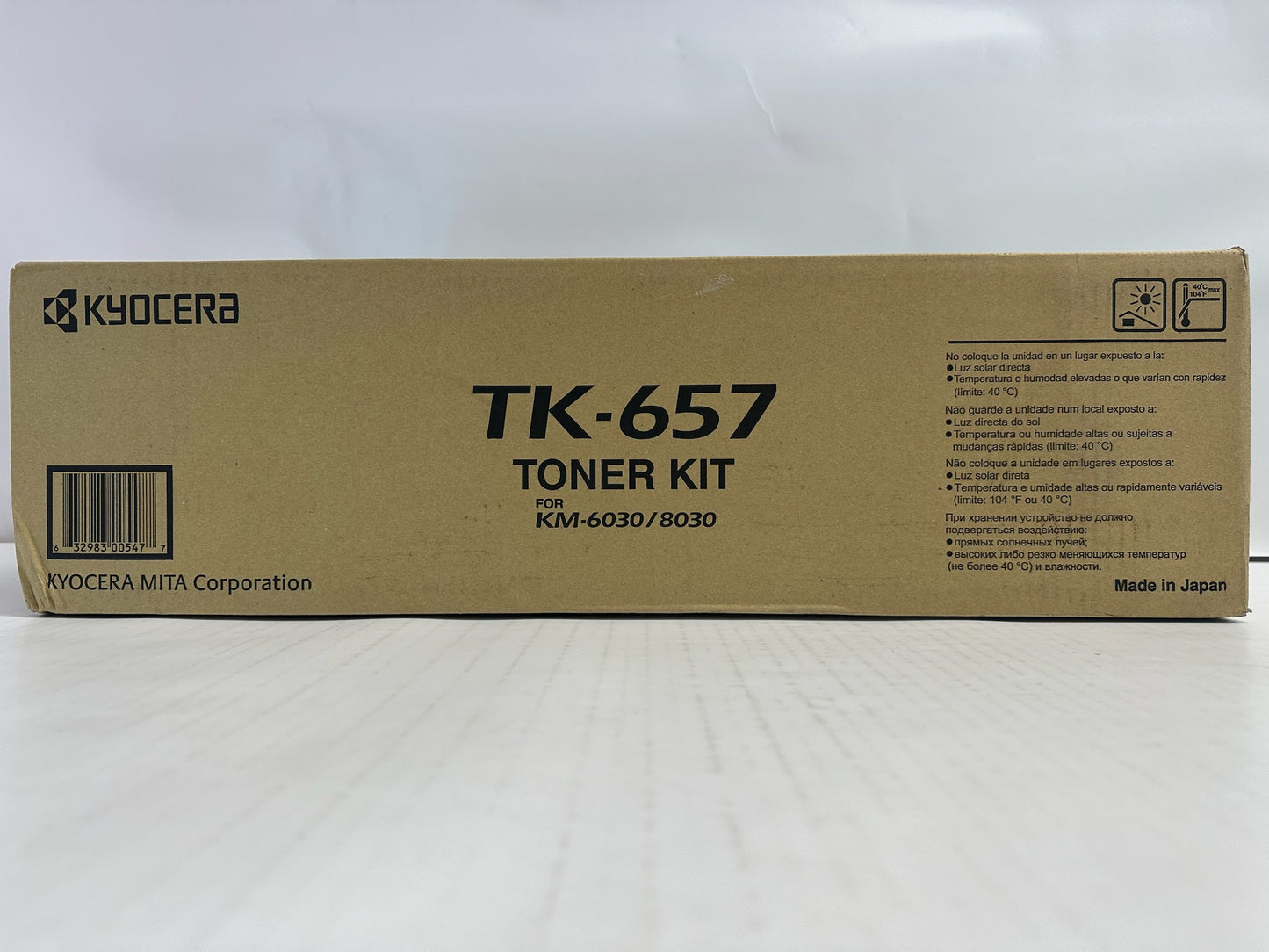 New Genuine Kyocera KM-6030,8030 Black Toner Kit TK-657 1T02FB0US0