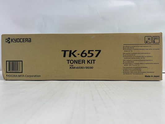 New Genuine Kyocera KM-6030,8030 Black Toner Kit TK-657 1T02FB0US0