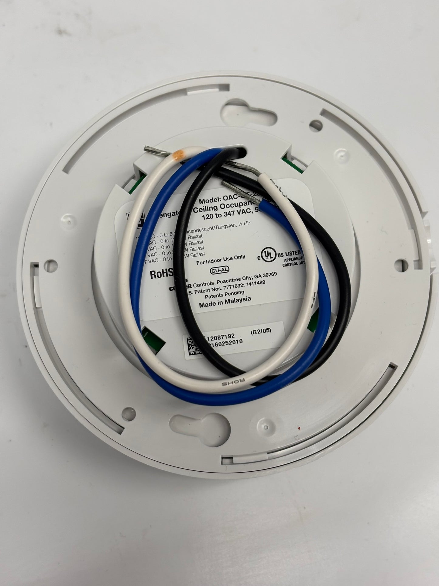 Greengate OAC-DT-2000-MV Dual Tech Ceiling Sensor 120-347V
