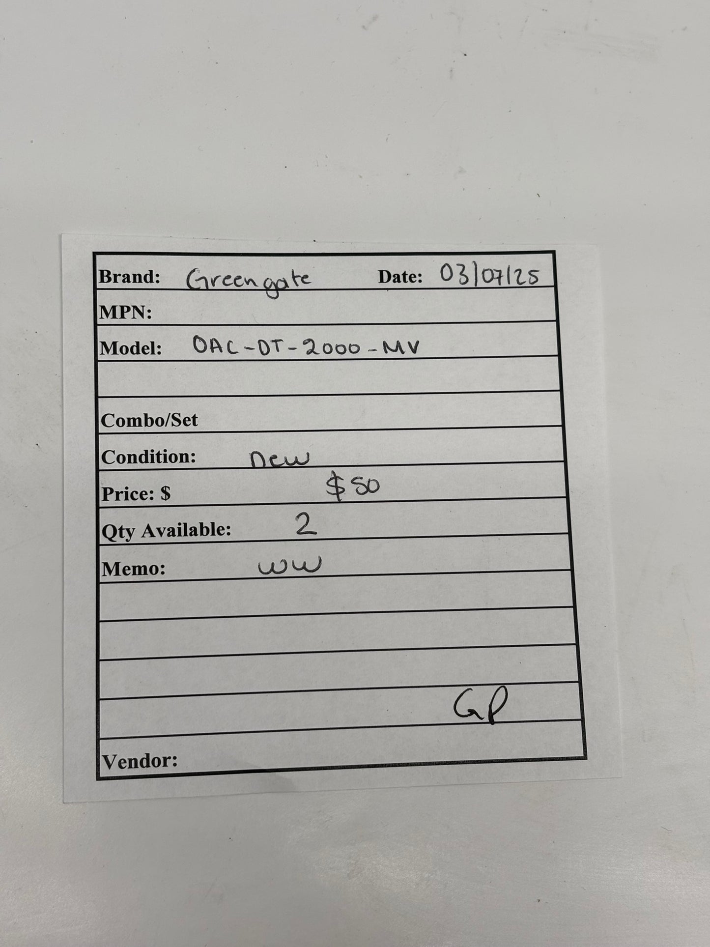 Greengate OAC-DT-2000-MV Dual Tech Ceiling Sensor 120-347V